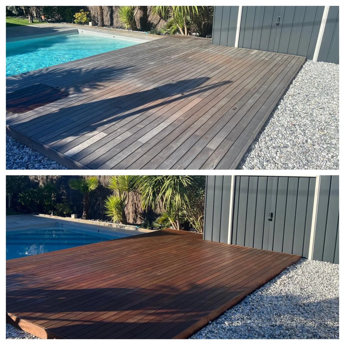 Detail pose terrasse bois Labenne