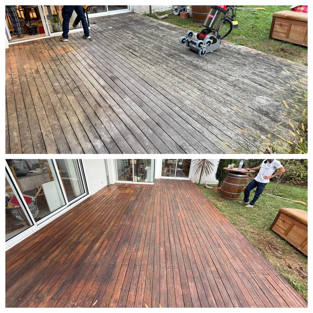 Terrasse bois grande surface Capbreton